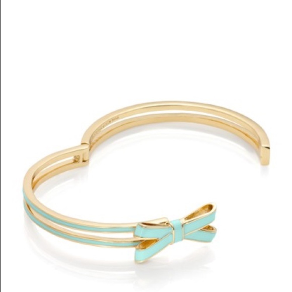 Delicate Double Bow Hinge Bangle - image 2